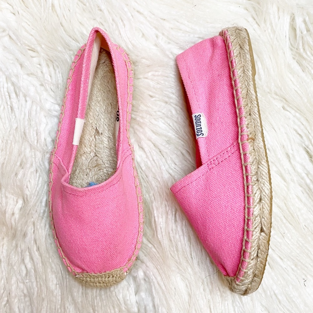 SOLUDOS [for CrewCuts] neon pink espadrilles
